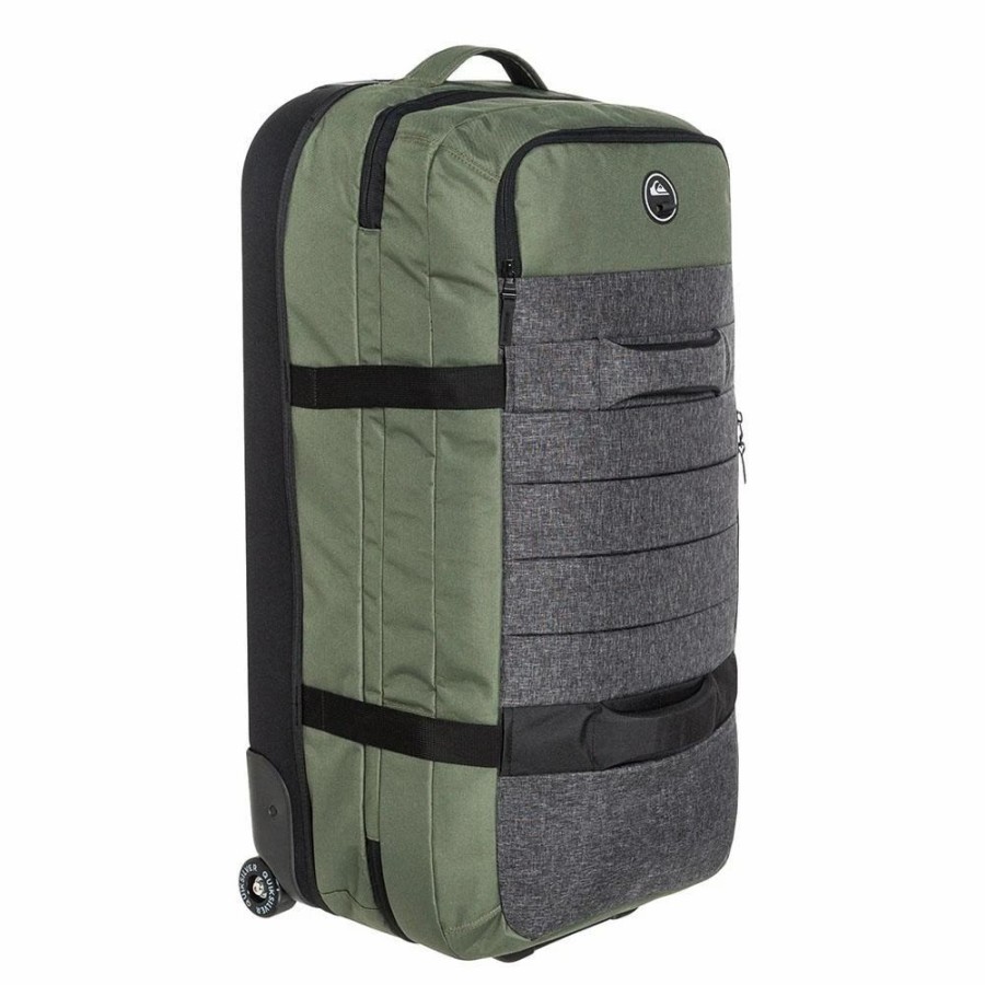 Bags * | Quiksilver New Reach Wheeled Travel Bag Thyme Cqy0