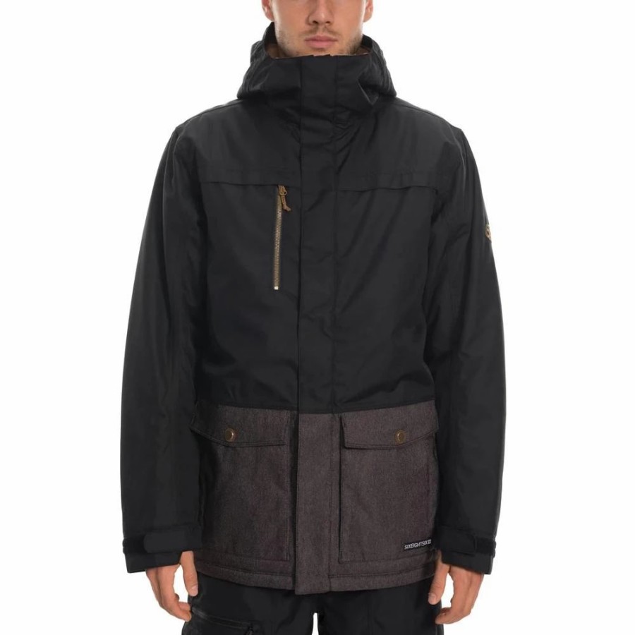 Jackets * | 686 Anthem Insulated Jacket 2020 Black Colourblock