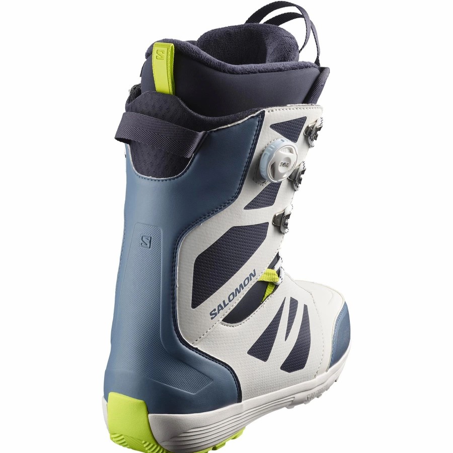 Boots * | Salomon Launch Lace Boa 2023 Nimbus Cloud/China Blue/Acid Lime