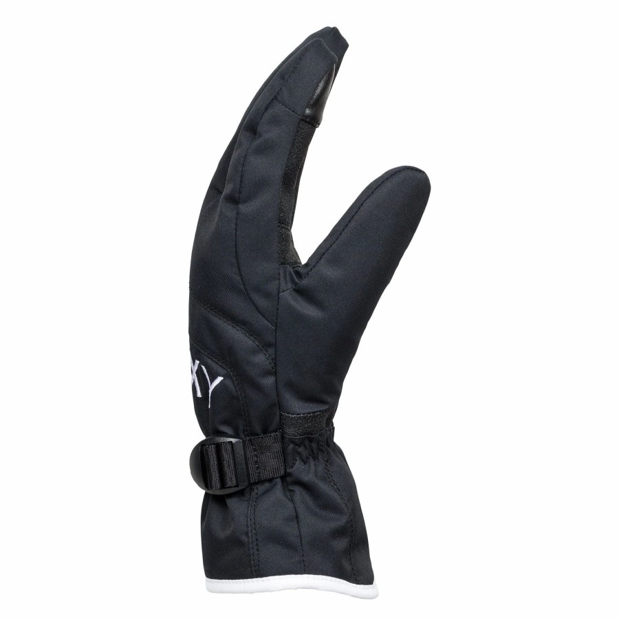 Gloves & Mitts * | Roxy Jetty Solid Glove 2021 True Black