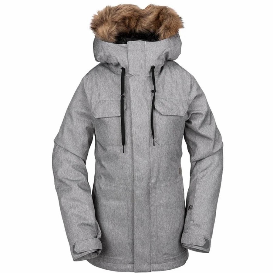 Jackets * | Volcom Shadow Insulated Jacket 2020 Heather Grey