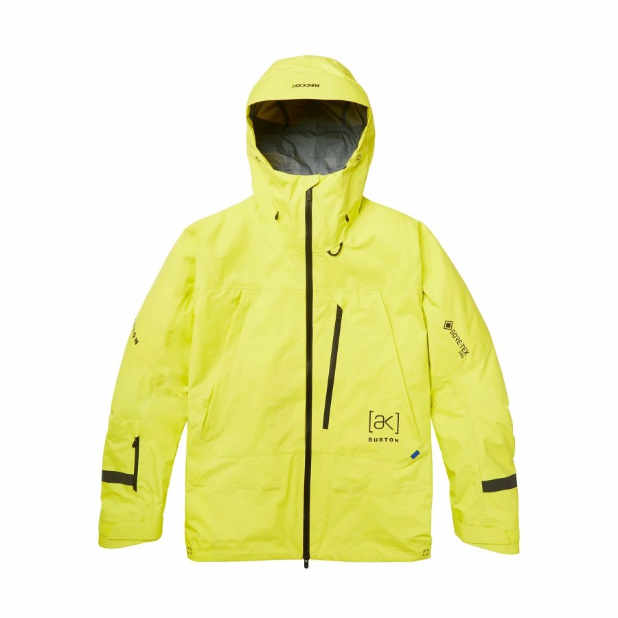 Jackets * | Burton Mens Ak Gore-Tex Tusk Jacket 2023 Limeade