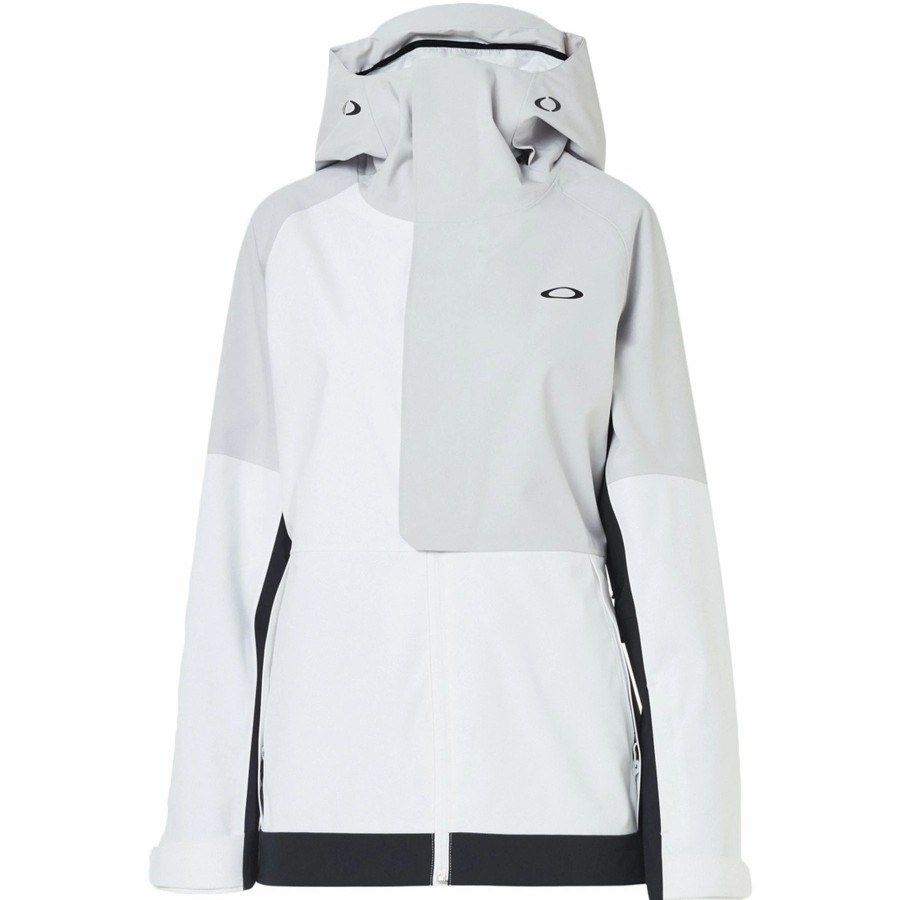 Jackets * | Oakley Camellia Shell Jacket 2021 White/Grey