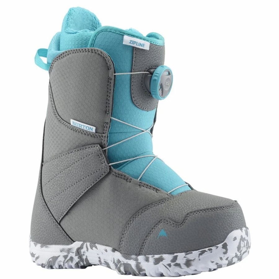 Boots * | Burton Zipline Boa 2020 Gray/Surf Blue