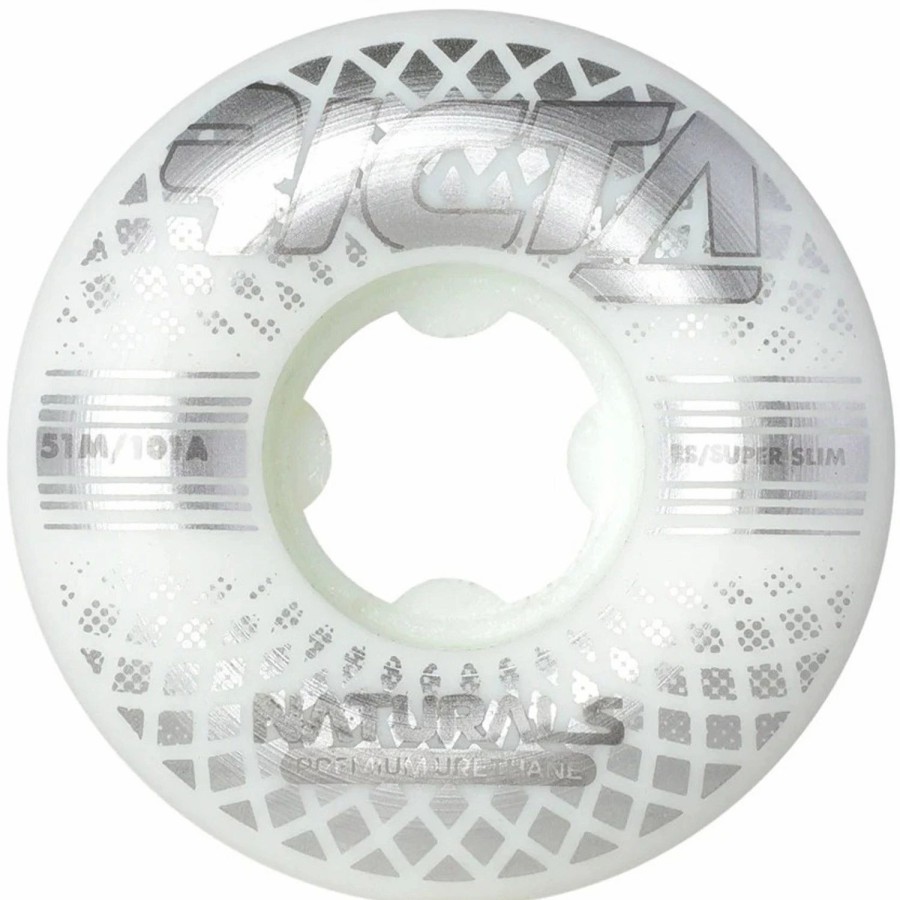 Skate * | Ricta Wheels 51Mm Reflective Naturals Slim 101A Skateboard Wheels Assorted