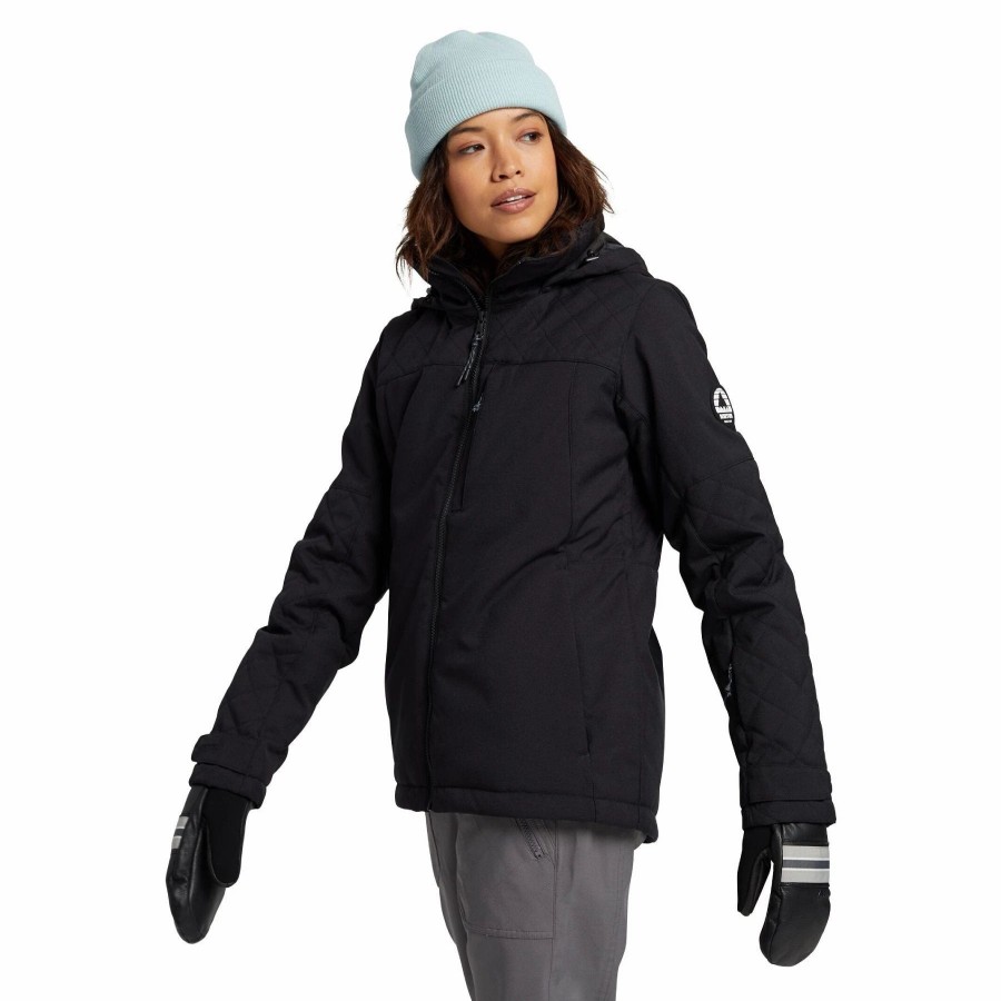 Jackets * | Burton Womens Tulum Stretch Jacket 2021 True Black