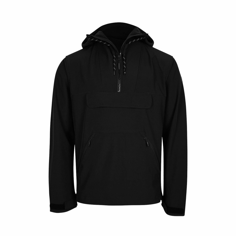 Jackets * | O'Neill O'Neill Anorak Hyperfleece 2022 Black Out