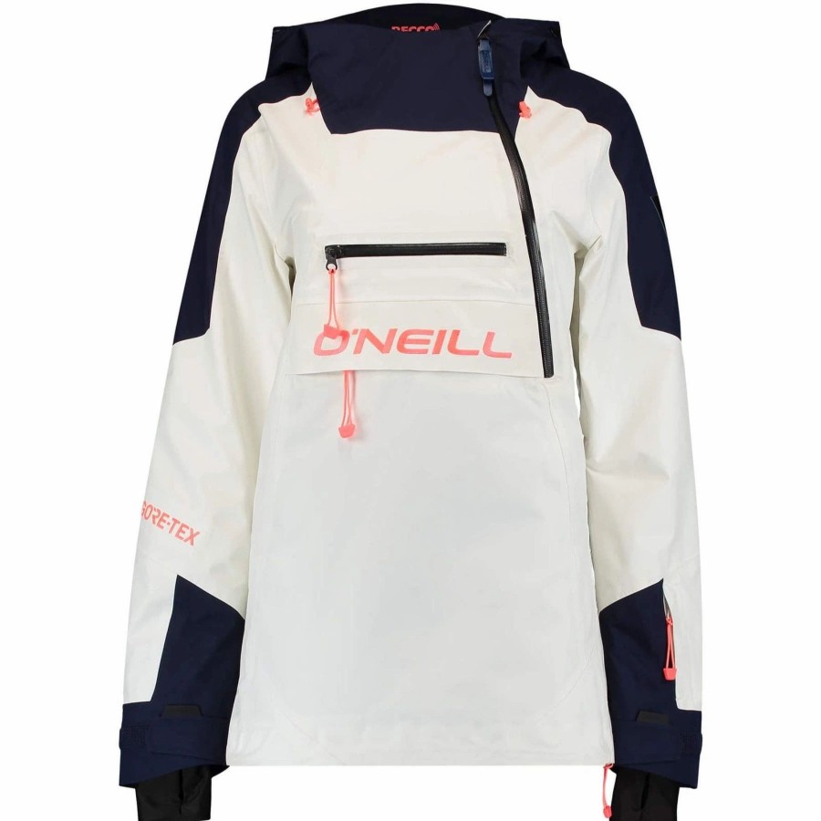 Jackets * | O'Neill Womens Gore-Tex 2L Psycho Tech Anorak 2021 Powder White