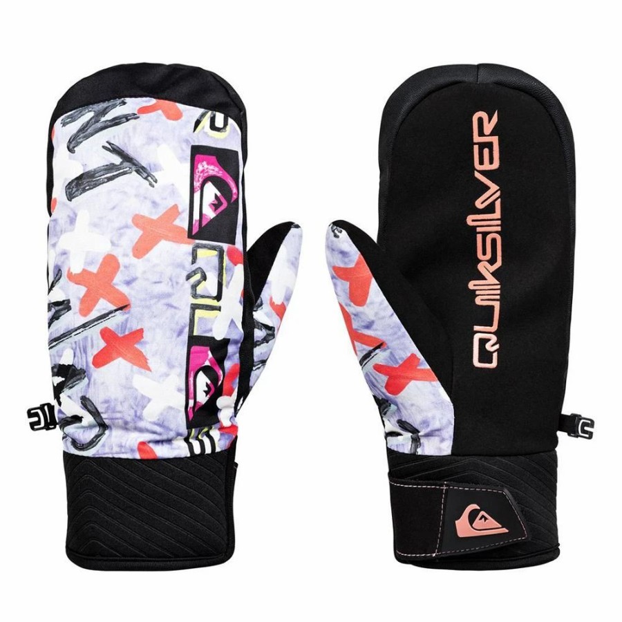 Gloves & Mitts * | Quiksilver Anniversary Mitt 2020 Black Warpaint