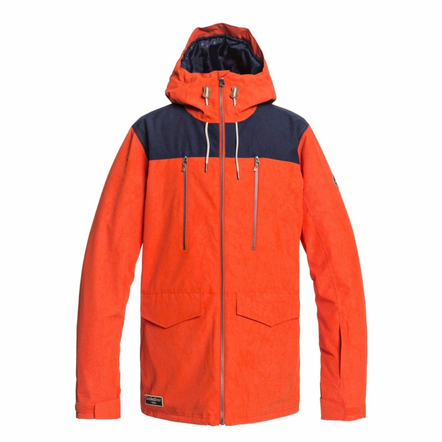 Jackets * | Quiksilver Fairbanks Jacket 2021 Pureed Pumpkin