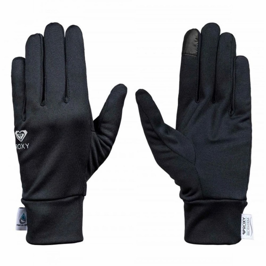 Gloves & Mitts * | Roxy Enjoy And Care Liner Gloves 2018 True Black