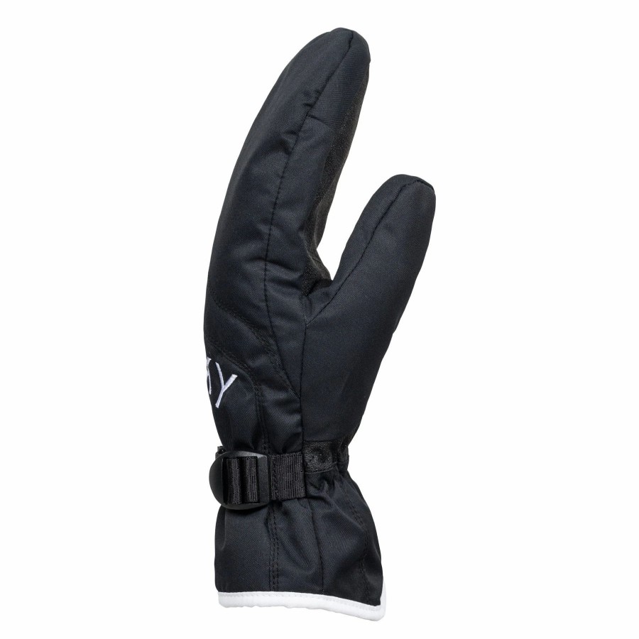 Gloves & Mitts * | Roxy Jetty Solid Mitt 2021 True Black