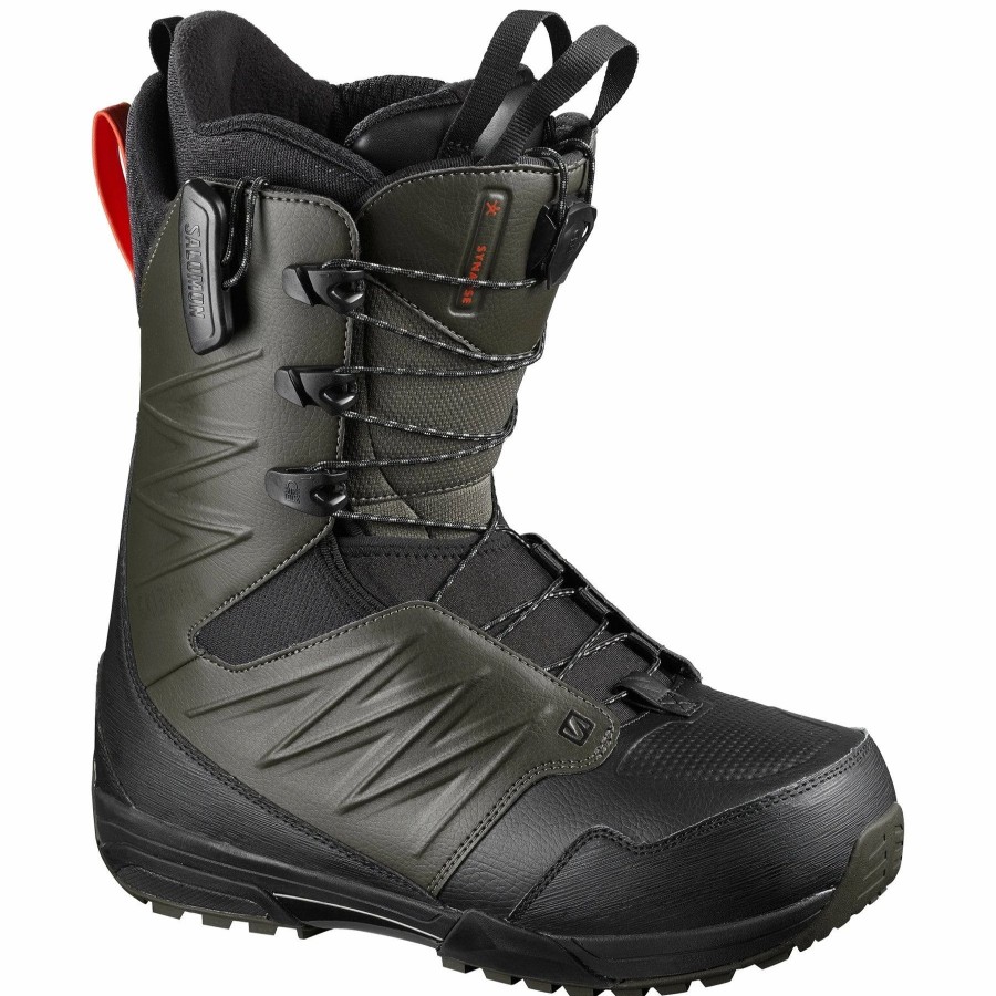 Boots * | Salomon Synapse Wide 2021 Olive Night / Black / Poinciana