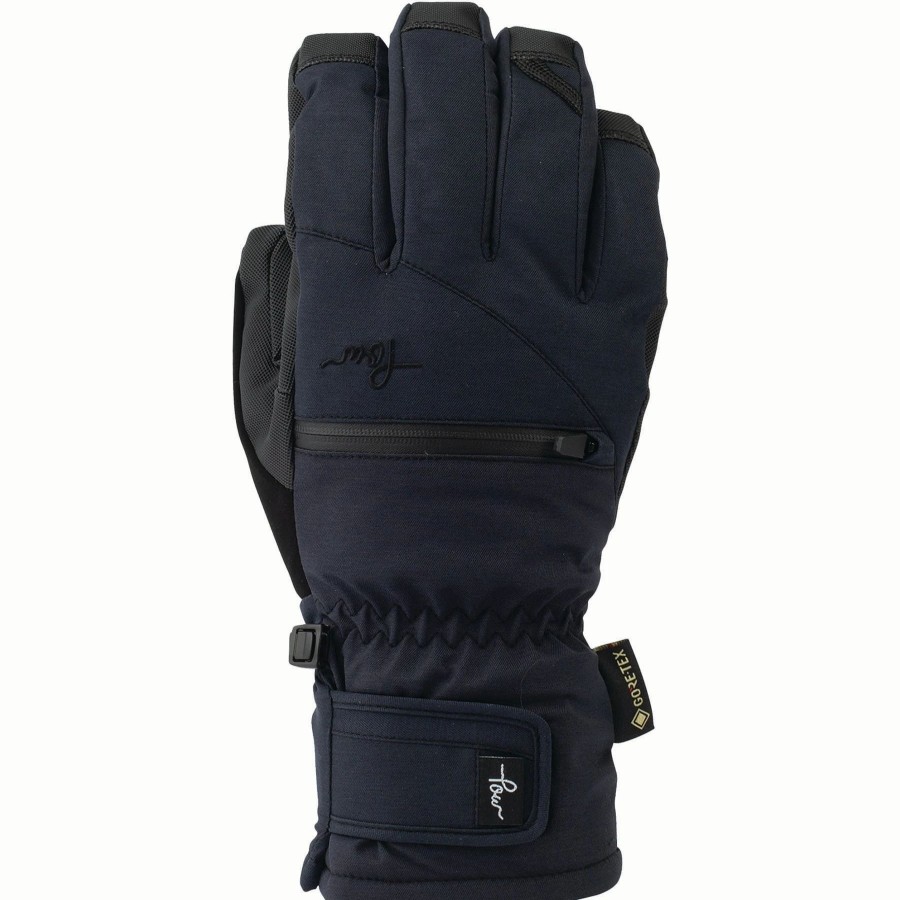 Gloves & Mitts * | Pow Gloves Pow Womens Cascadia Gtx + Warm Short Glove 2023 Black