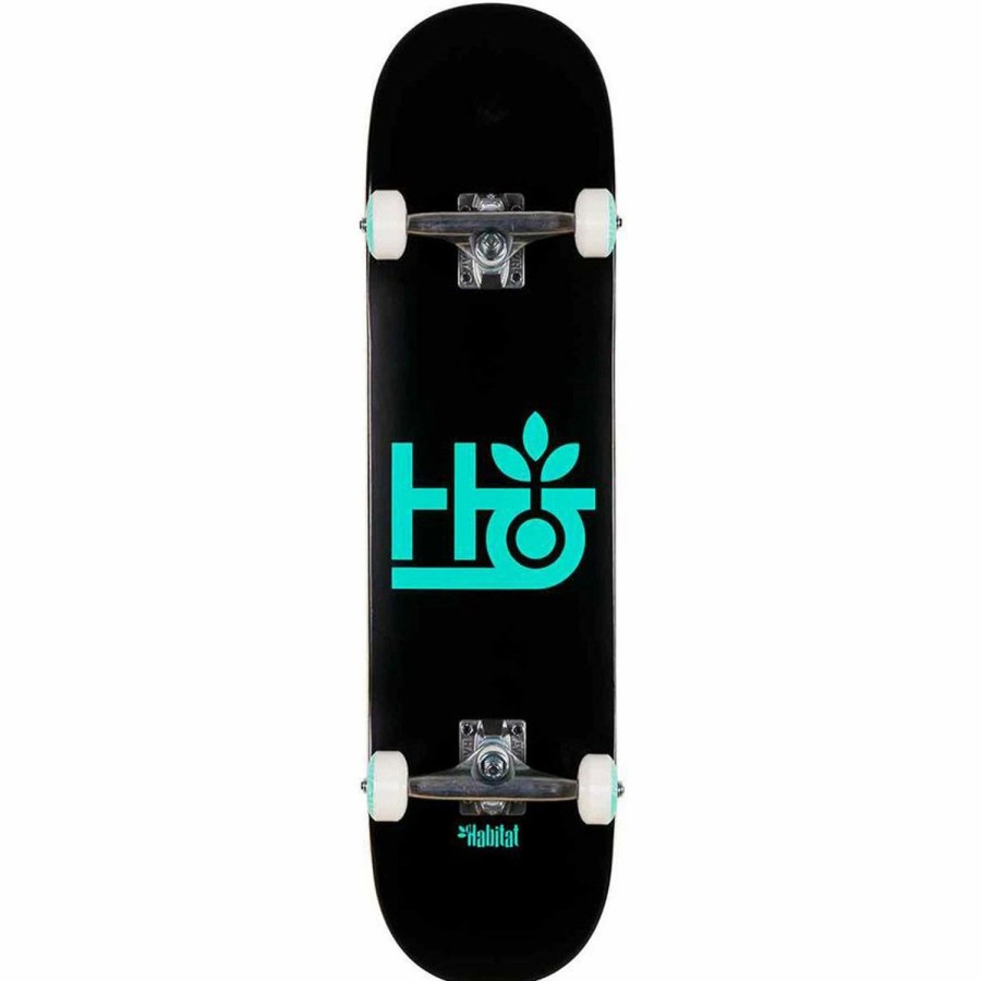 Skate * | Habitat Skateboards Pod 8.0 Complete Skateboard Black Teal