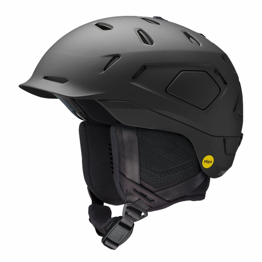 Helmets * | Smith Nexus Mips Round Contour Fit Helmet Matte Black