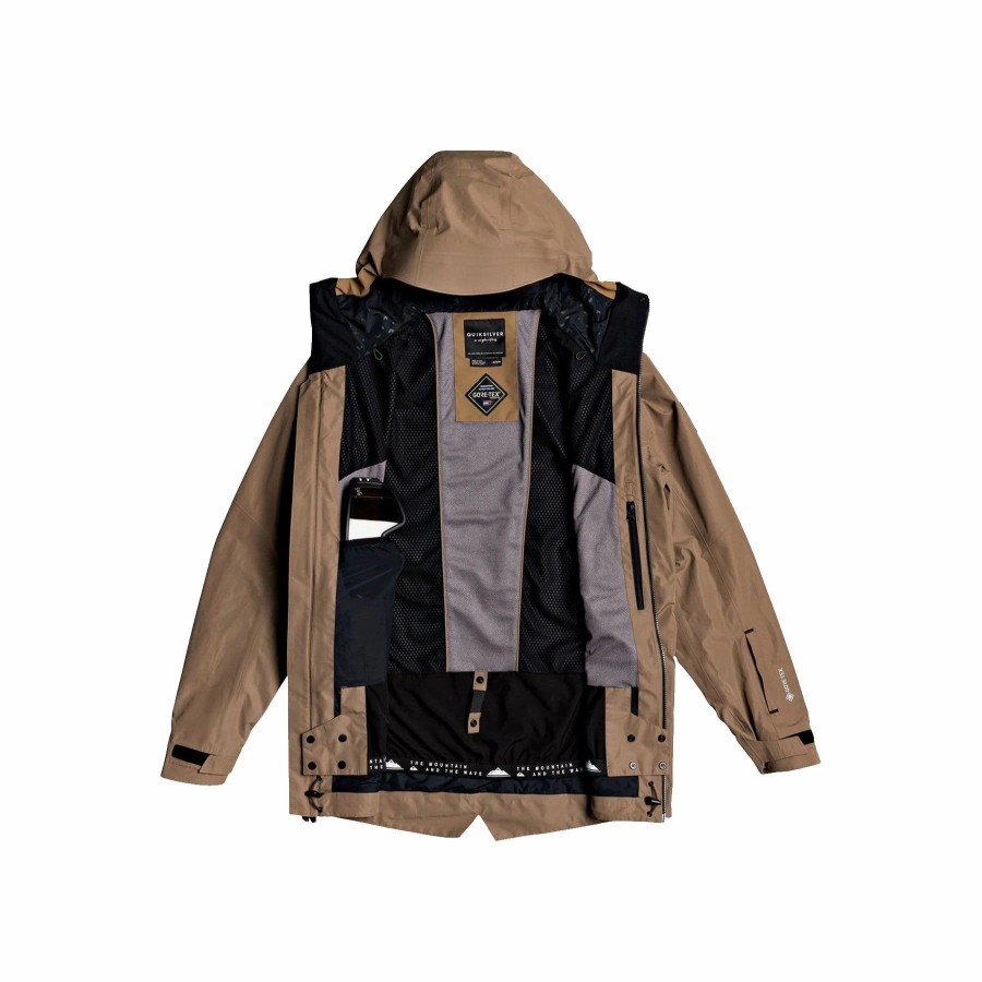 Jackets * | Quiksilver Black Alder 2L Gore-Tex Jacket 2020 Otter