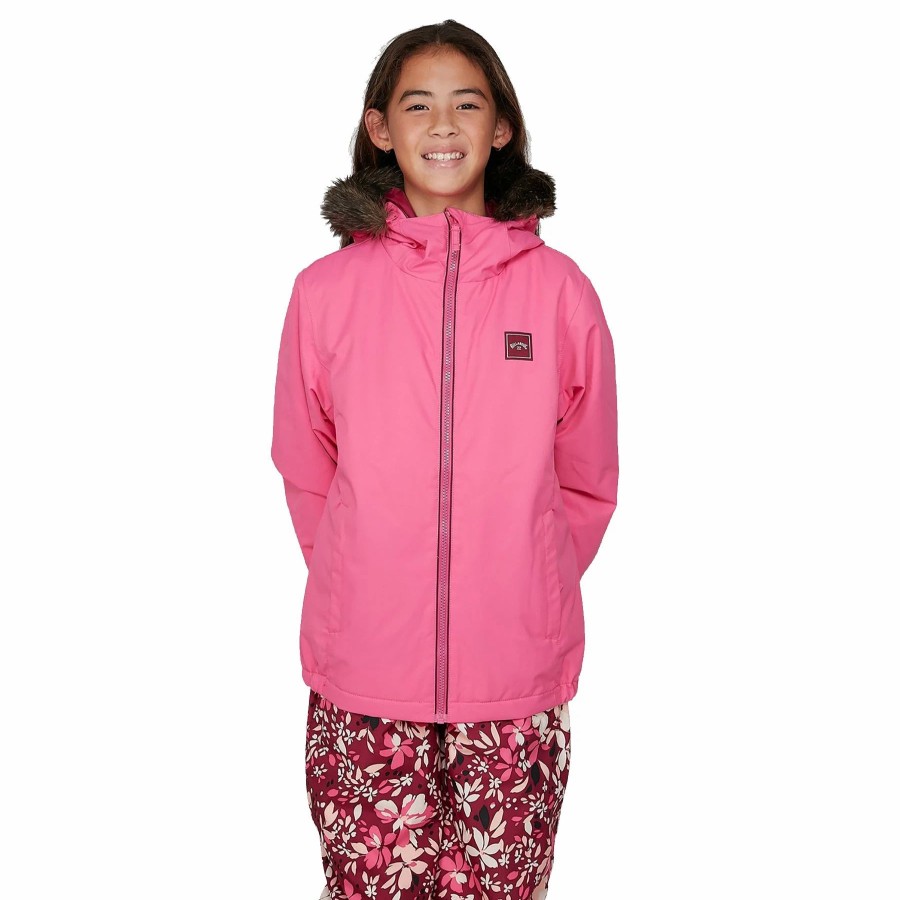 Jackets * | Billabong Girls Sula Jacket Shaka Pink