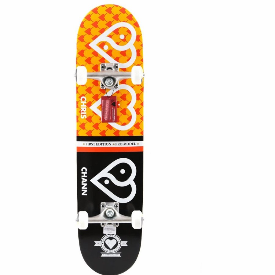 Skate * | The Heart Supply Chris Chann Planet Heart 8.0 Complete Skateboard Chris Chann Planet Heart Orange