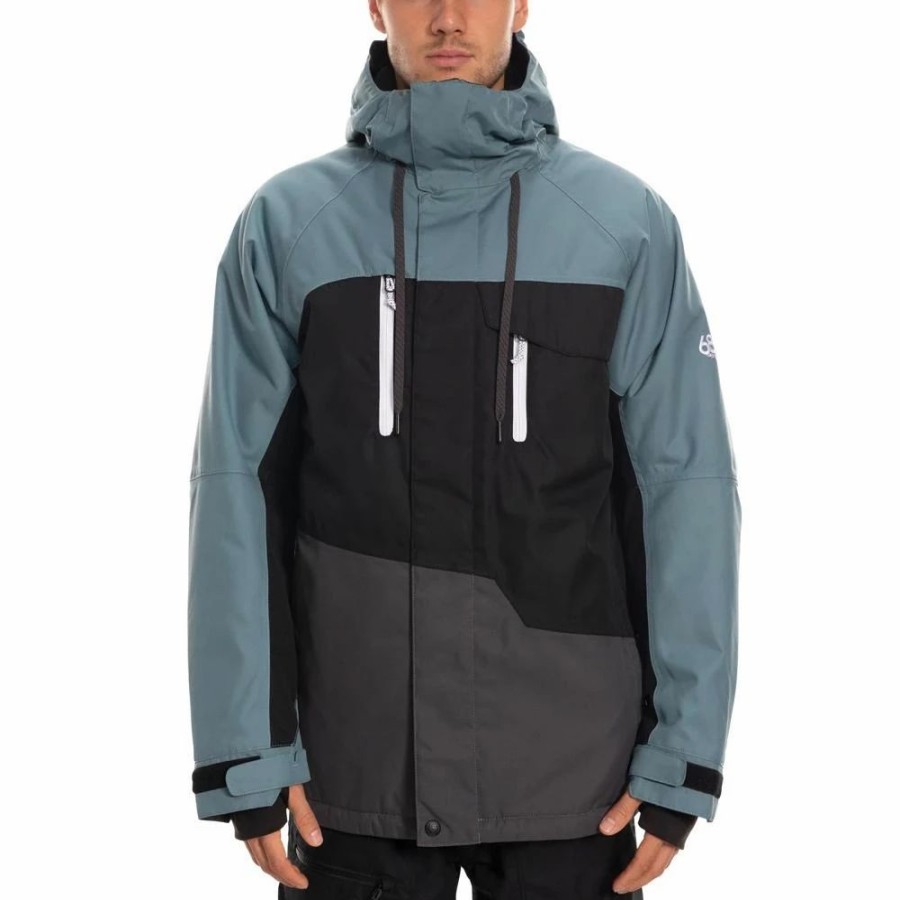 Jackets * | 686 Geo Insulated Jacket 2020 Goblin Blue Colourblock