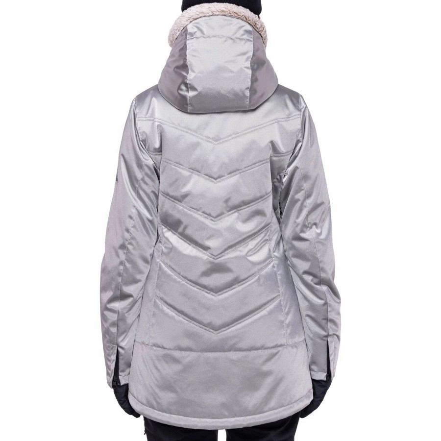 Jackets * | 686 Womens Cloud Insulated Jacket 2023 Silver Metallic