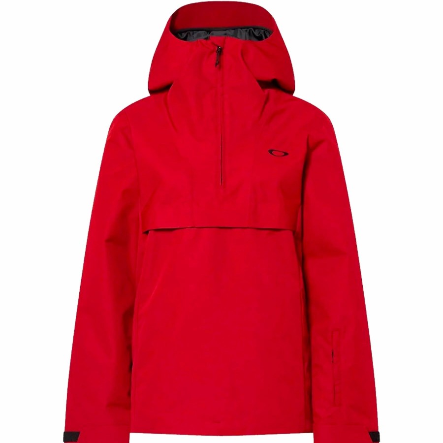 Jackets * | Oakley Womens Insulated Anorak Iron Red