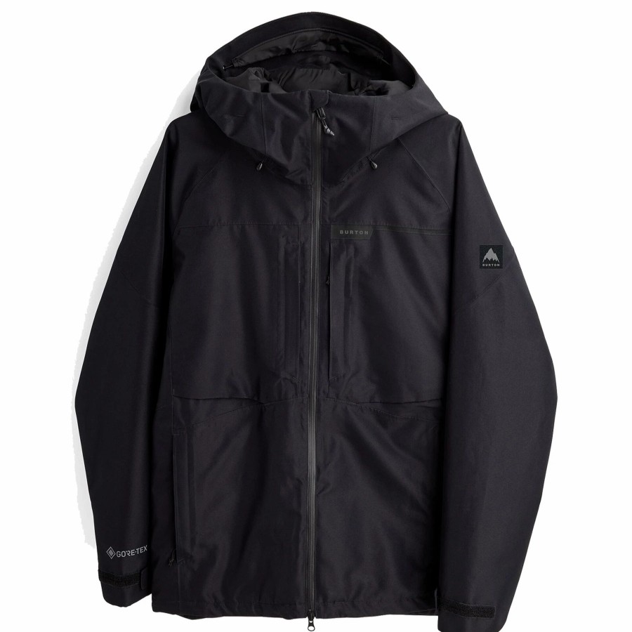 Jackets * | Burton Mens Gore-Tex 2L Pillowline Jacket 2023 True Black