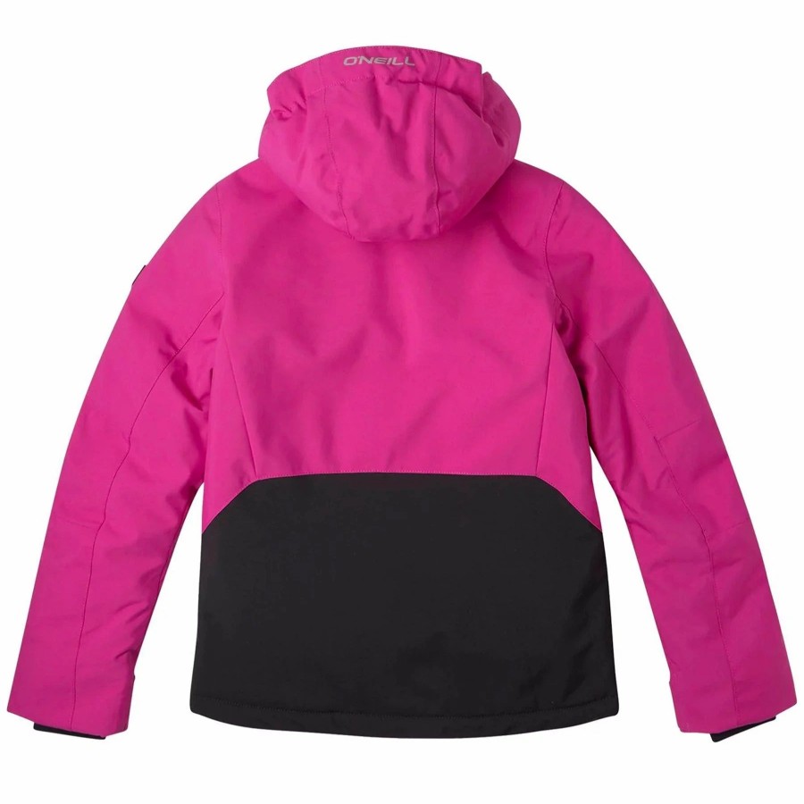 Jackets * | O'Neill Girls Adelite Jacket 2023 Fuchsia Red Colour Block