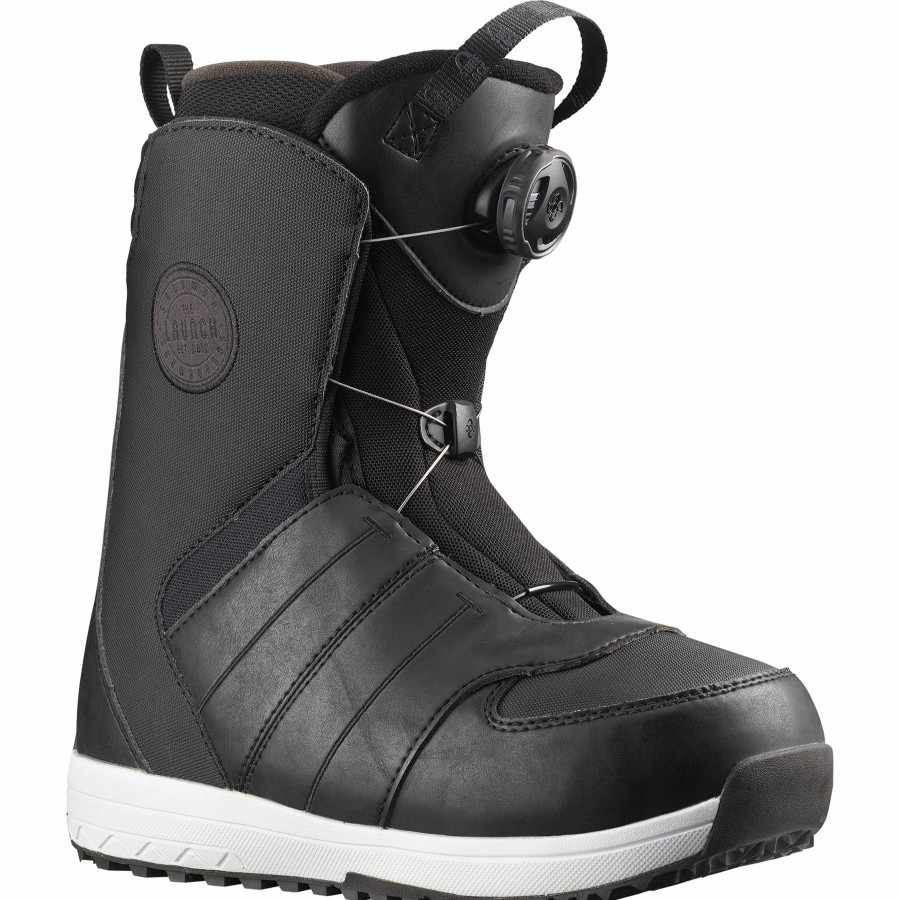 Boots * | Salomon Launch Boa Sj Junior 2022 Black/Black/Black