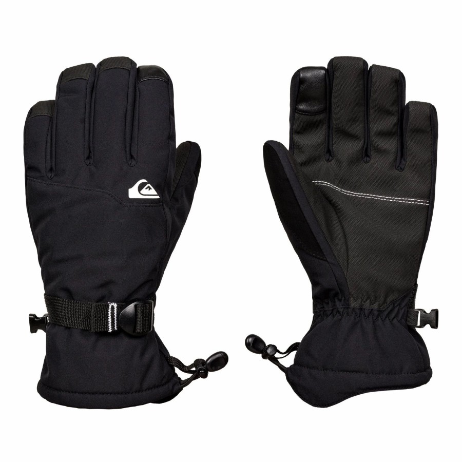 Gloves & Mitts * | Quiksilver Mission Glove 2022 True Black