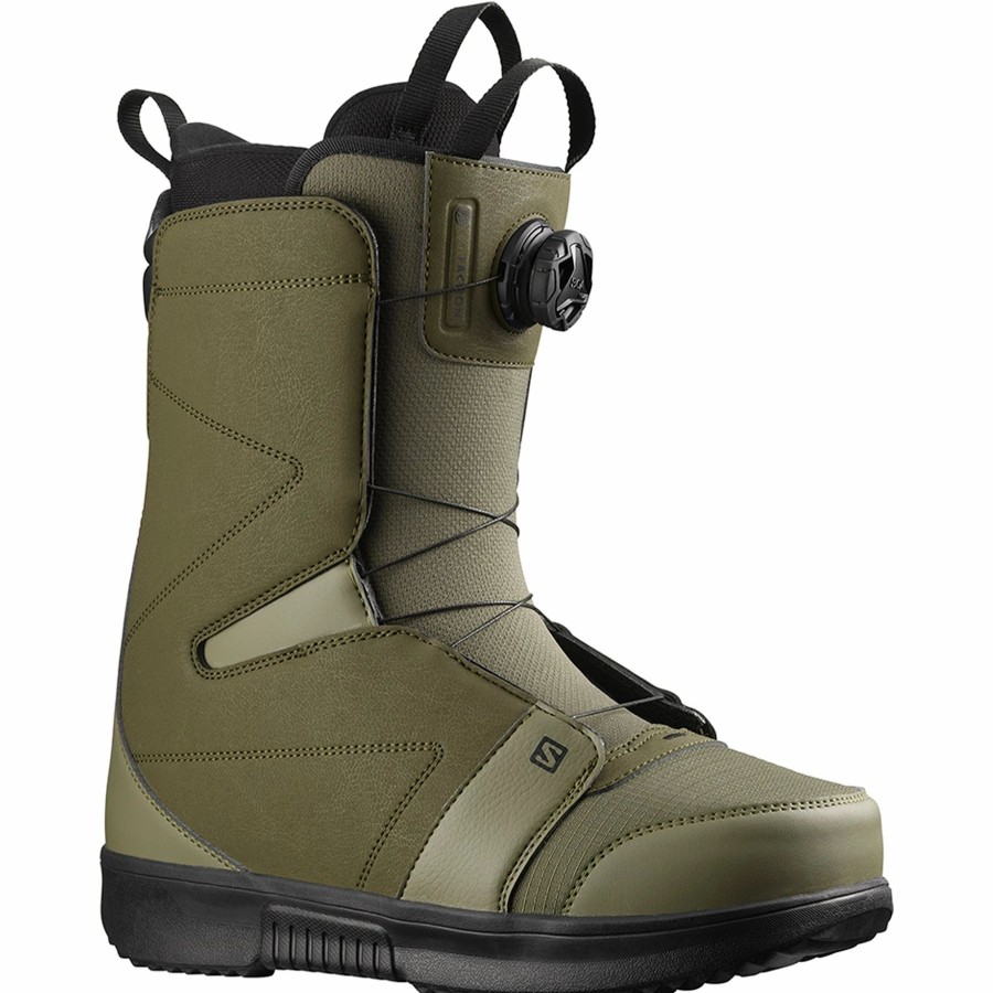 Boots * | Salomon Faction Boa 2022 Olive Night/Vetiver/Black