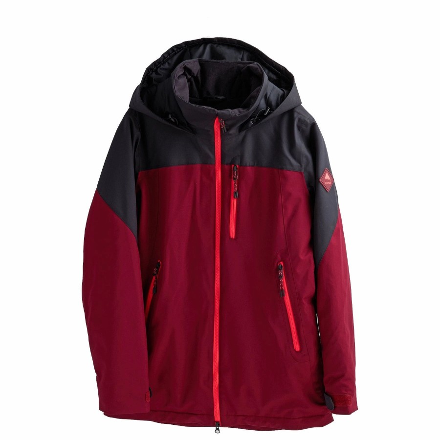 Jackets * | Burton Womens Lelah Jacket 2022 True Black / Mulled Berry