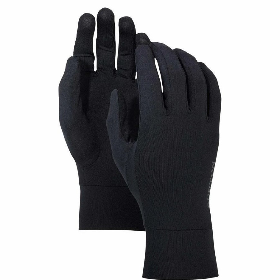 Gloves & Mitts * | Burton Touchscreen Liner Glove True Black