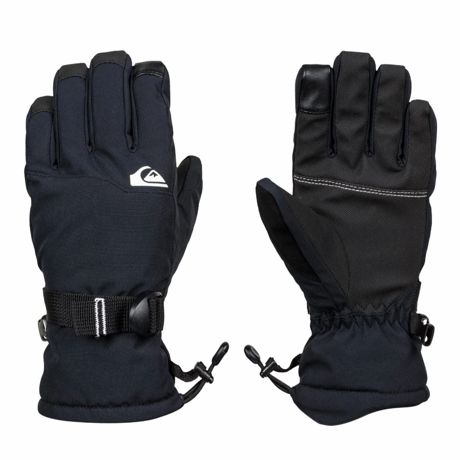 Gloves & Mitts * | Quiksilver Mission Youth Glove 2021 True Black