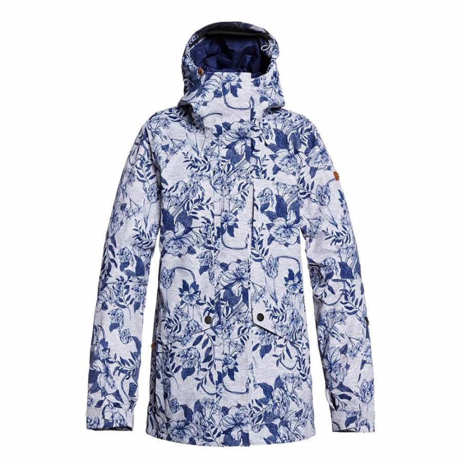 Jackets * | Roxy Glade Print Gore-Tex 2L Jacket 2020 Botanical Flowers