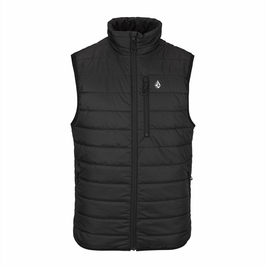 Jackets * | Volcom Puff Puff Vest 2022 Black