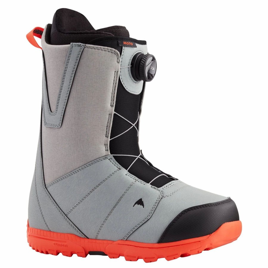 Boots * | Burton Moto Boa 2021 Gray/Red