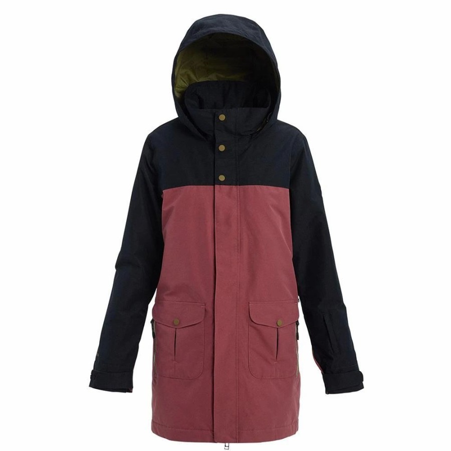 Jackets * | Burton Womens Gore-Tex Eyris Jacket 2020 True Black/Rose Brown