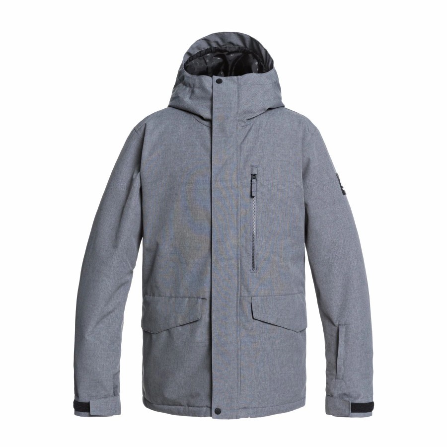 Jackets * | Quiksilver Mission Solid Jacket 2021 Heather Grey