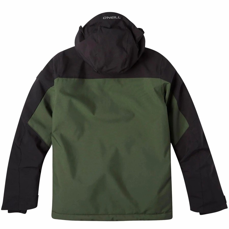 Jackets * | O'Neill Boys Hammer Jacket 2023 Forest Night Colour Block