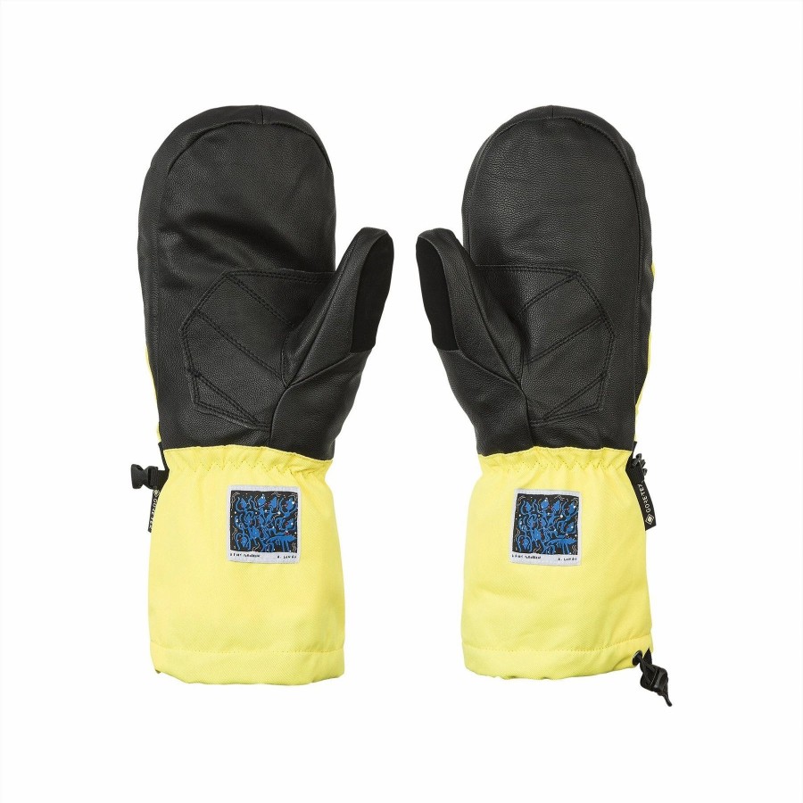 Gloves & Mitts * | Volcom 91 Gore-Tex Mitt 2022 Faded Lemon