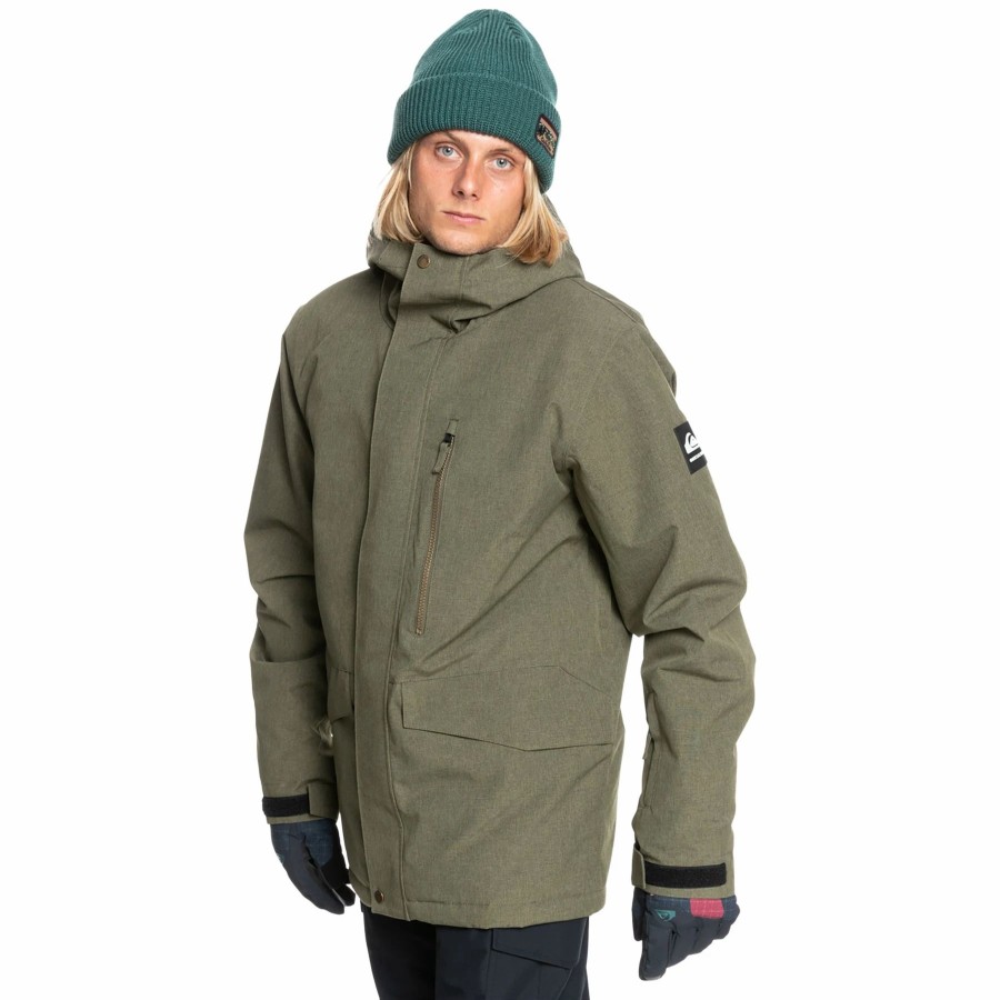 Jackets * | Quiksilver Mission Solid Jacket 2022 Grape Leaf Heather