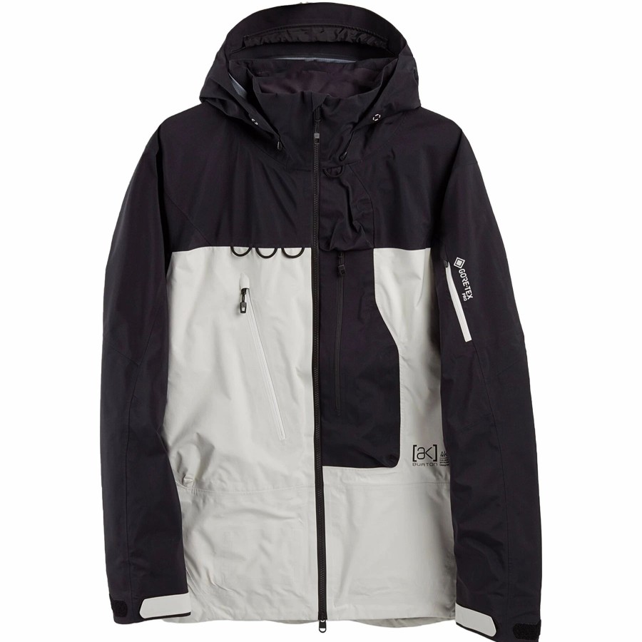 Jackets * | Burton Mens Ak Japan Gore-Tex Pro Guide Jacket True Black/White Mist