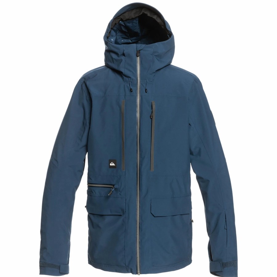 Jackets * | Quiksilver Quest Stretch Jacket Insignia Blue