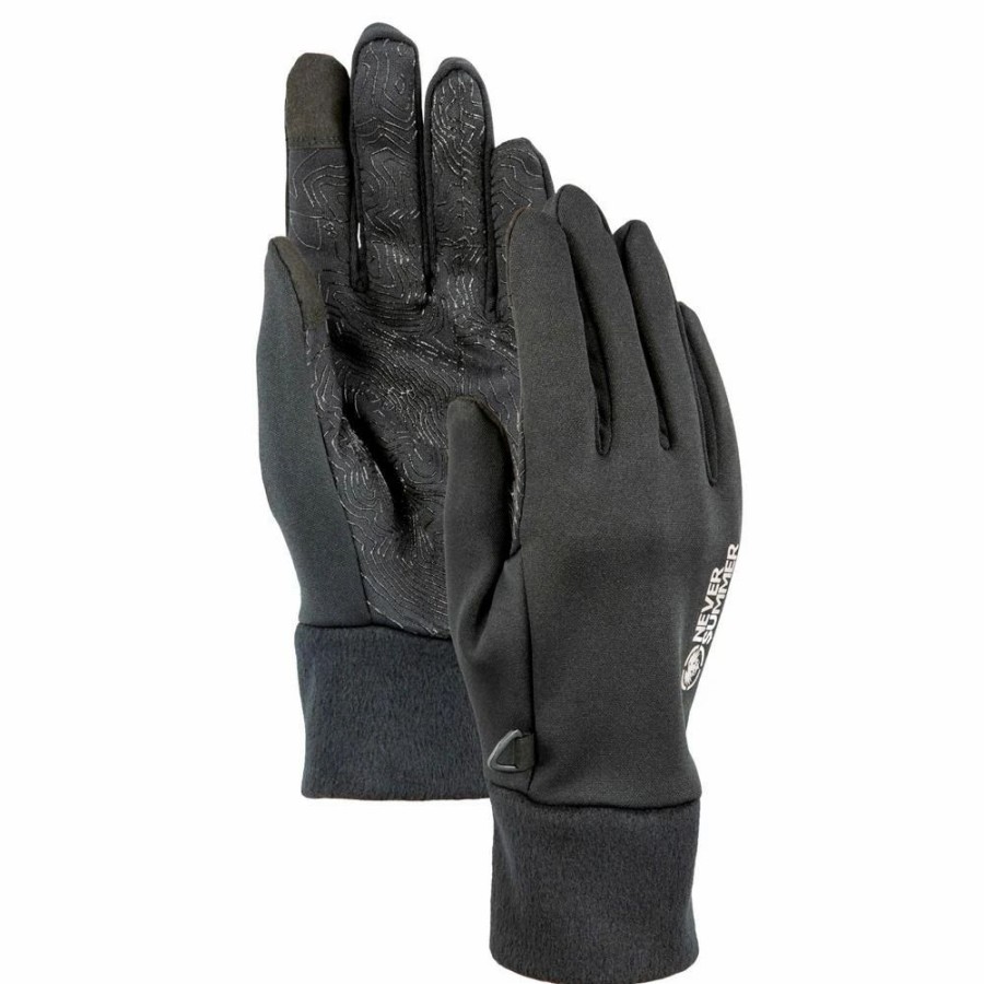 Accessories * | Never Summer Eagle Glove Liner Black