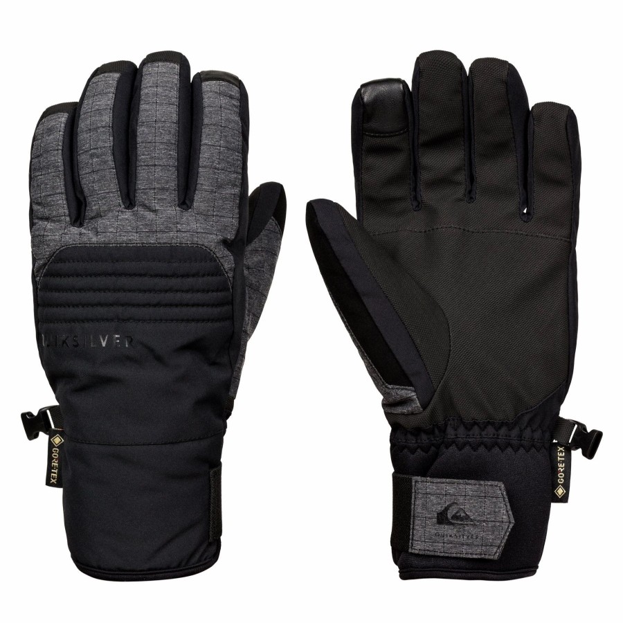 Gloves & Mitts * | Quiksilver Hill Gore-Tex Glove 2021 True Black