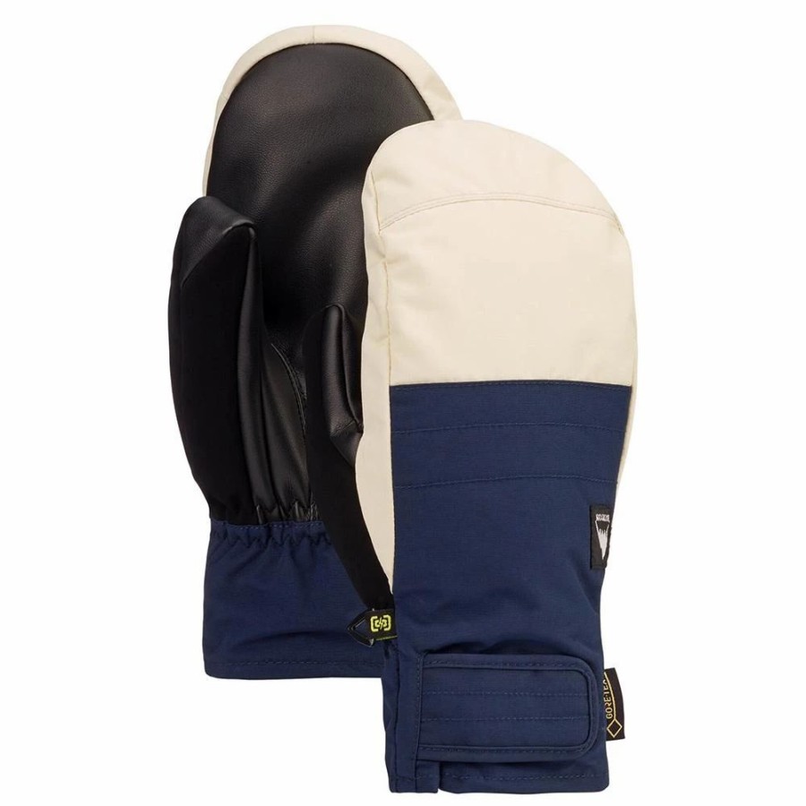 Gloves & Mitts * | Burton Mens Reverb Gore-Tex Mitt 2020 Dress Blue/Almond Milk