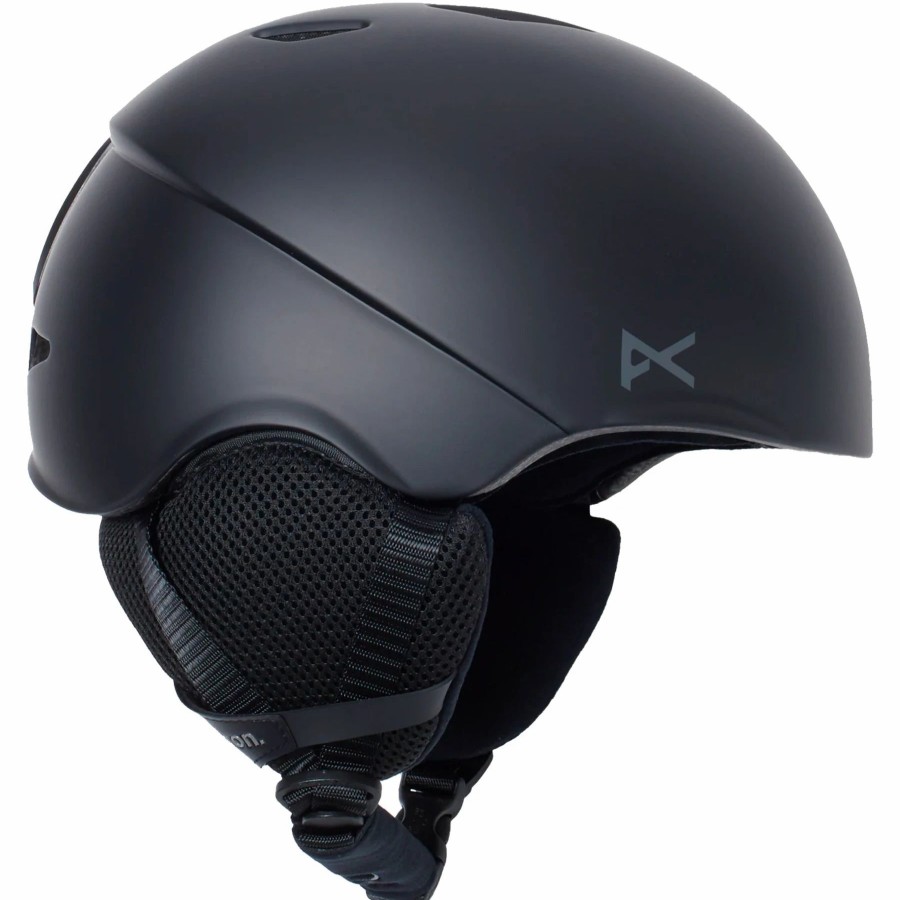 Helmets * | Anon Helo Round Fit 2023 Black