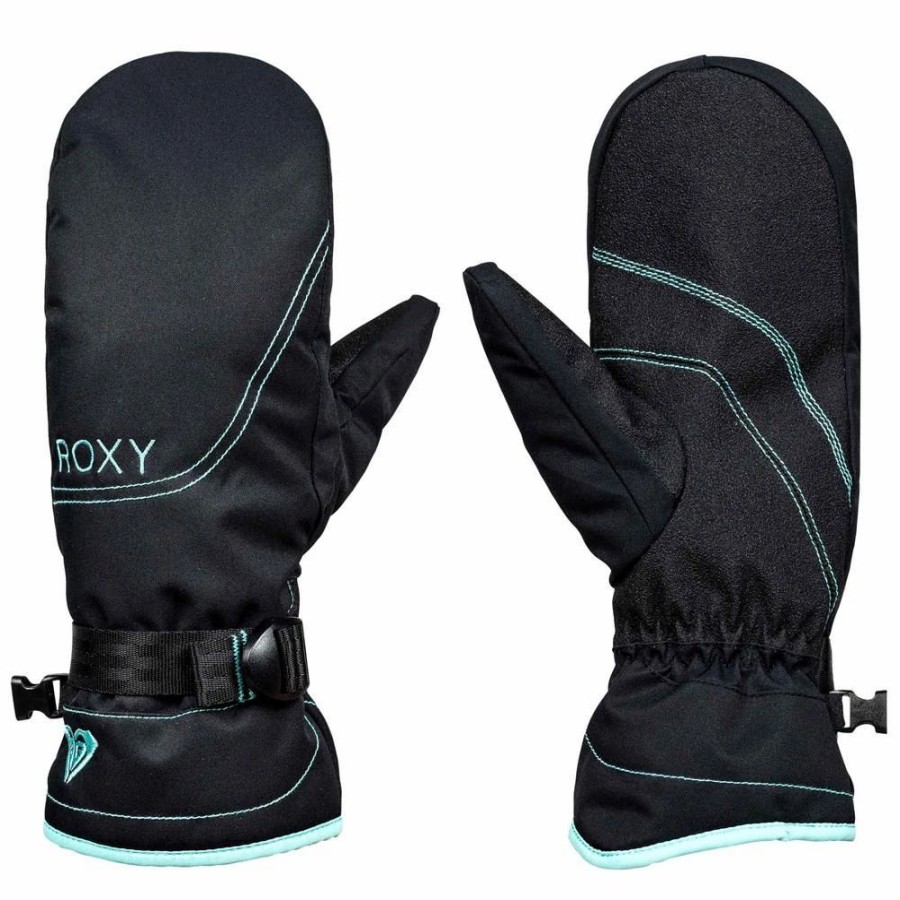 Accessories * | Roxy Jetty Solid Mitt True Black